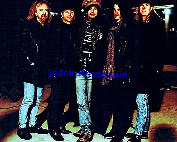 Aerosmith (soldan sağa): Brad Whitford, Joey Kramer, Steven Tyler, Joe Perry ve Tom Hamilton, 1995.