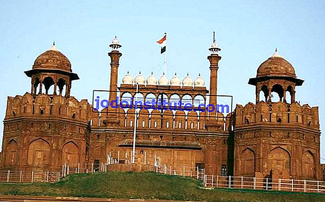 Red Fort, Eski Delhi, Hindistan.
