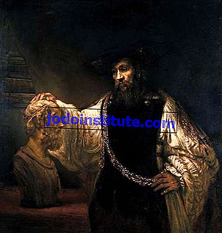 Рембрандт: Арістотель замислюється над бюстом Гомера
