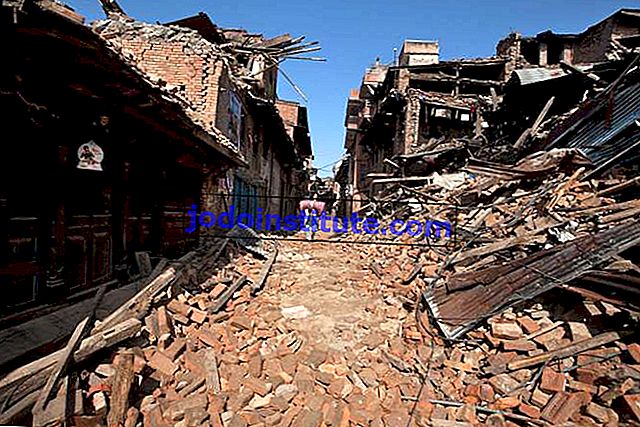jordbävningsskrot i Bhaktapur, Nepal
