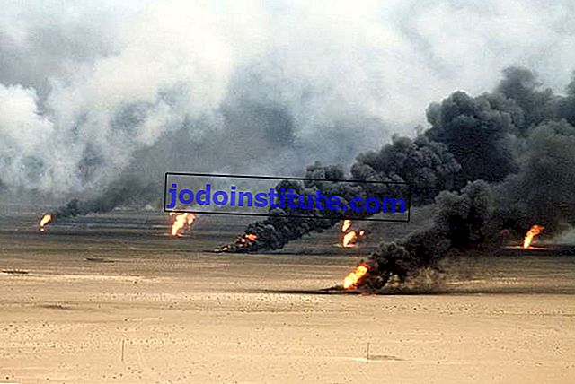 Война в Персийския залив: изгаряне на нефтени кладенци
