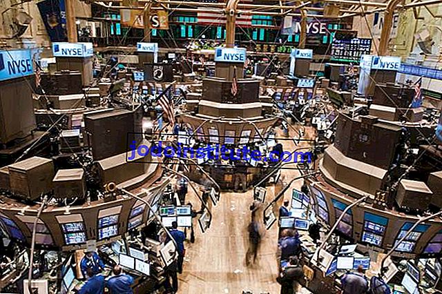 Tingkat perdagangan Bursa Saham New York, New York City.