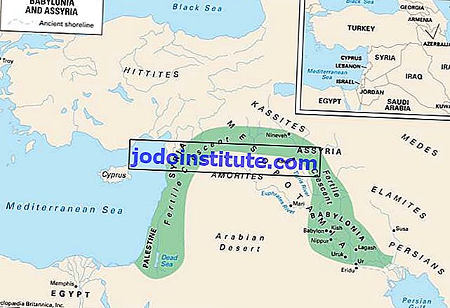 Các thành phố đầu tiên tồn tại các hồ sơ xuất hiện xung quanh cửa sông Tigris và Euphrates. Dần dần nền văn minh lan rộng về phía bắc và xung quanh Lưỡi liềm Màu mỡ. Bản đồ nội bộ cho thấy các quốc gia chiếm lĩnh khu vực này ngày nay.